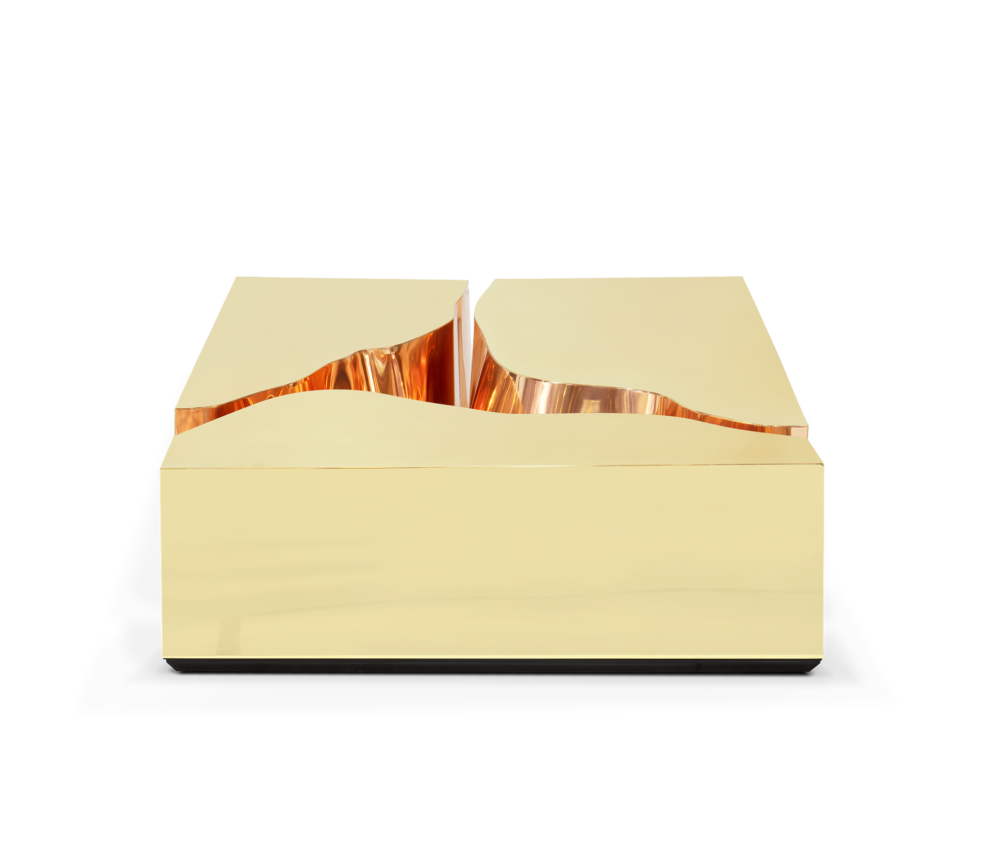 Журнальный стол Fissure Gold Copper