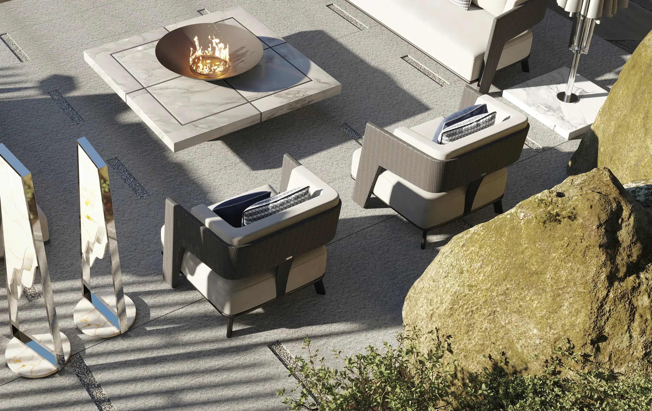 Кресло Crown серое - 1