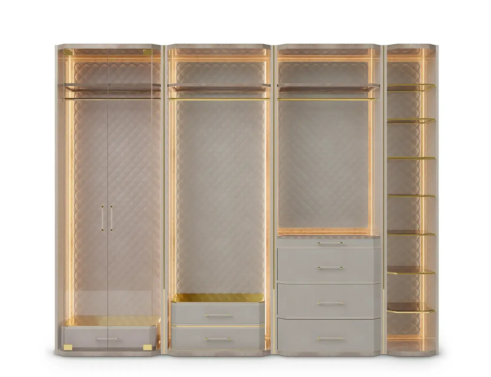 Гардероб бежевый Cadence