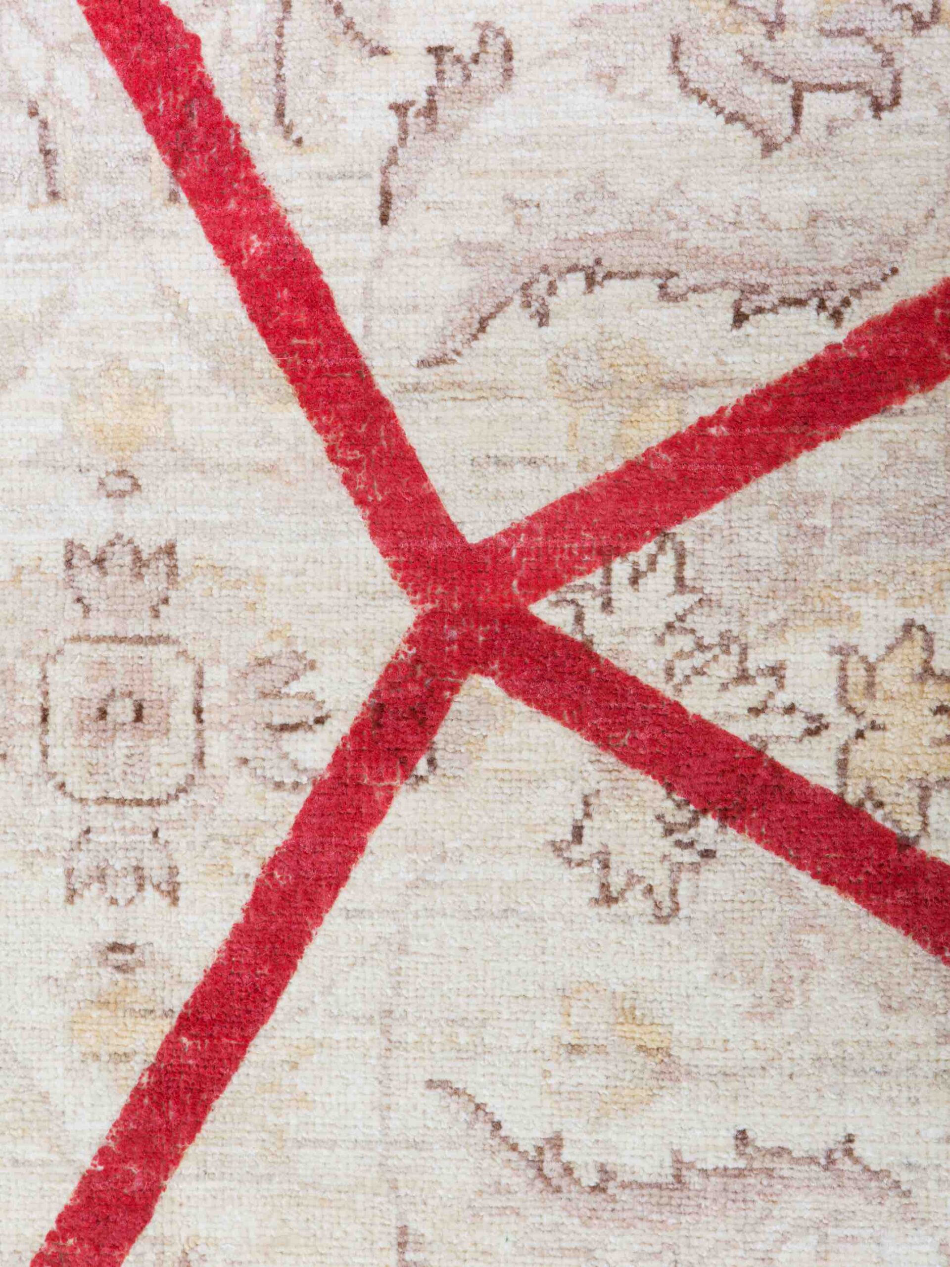 Ковер красного цвета Double Layer