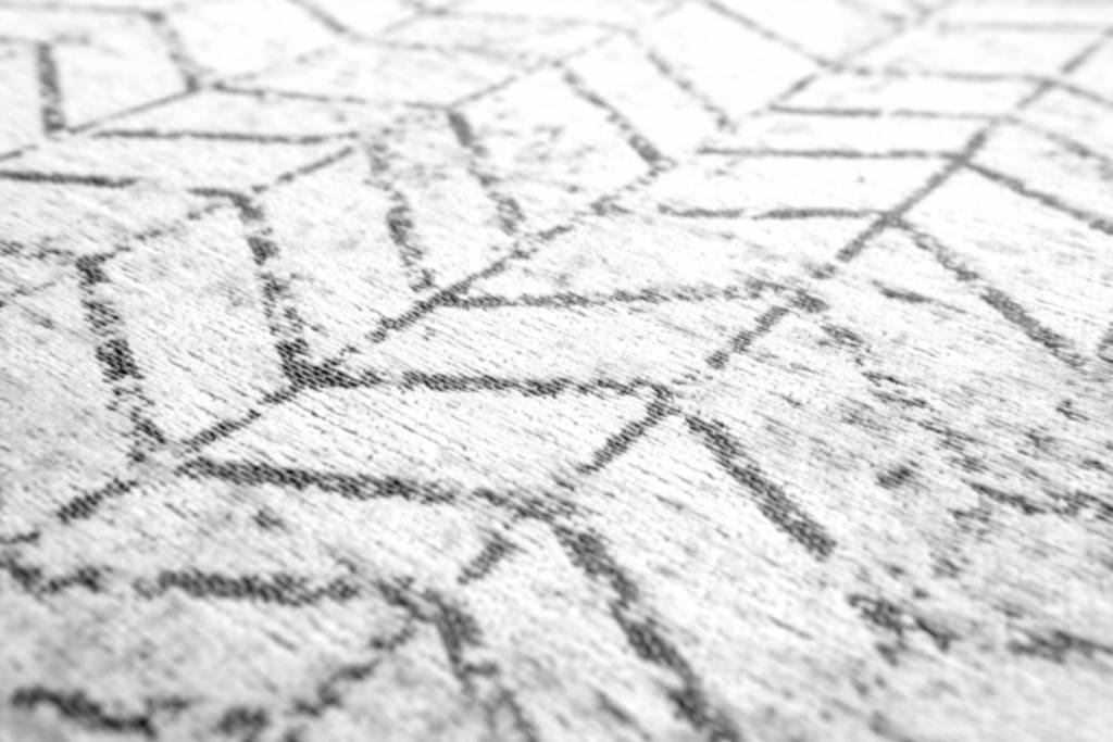 Кілем 8652 Black On White | Өлшемі: 80 x 150 см