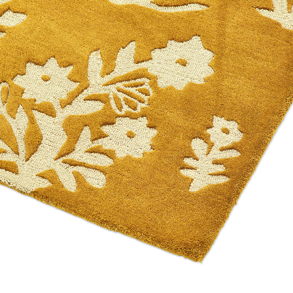 Жүн кілем Woodland Glade Gold 146806 | Өлшемі: 140 x 200 см