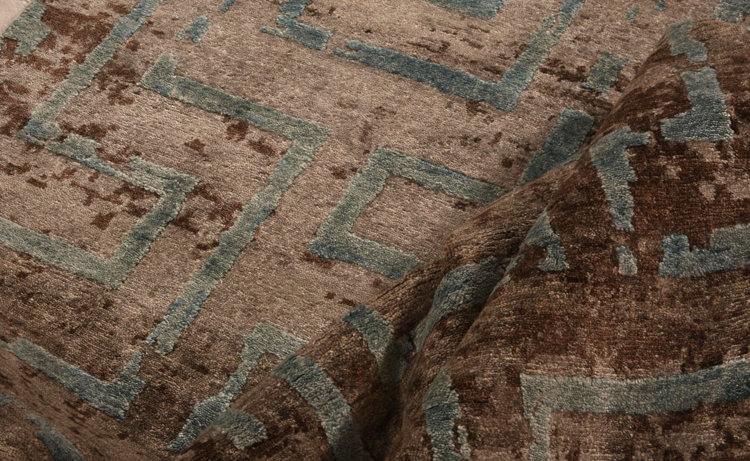 Ковер ручной работы из бамбукового шелка Dream Trace