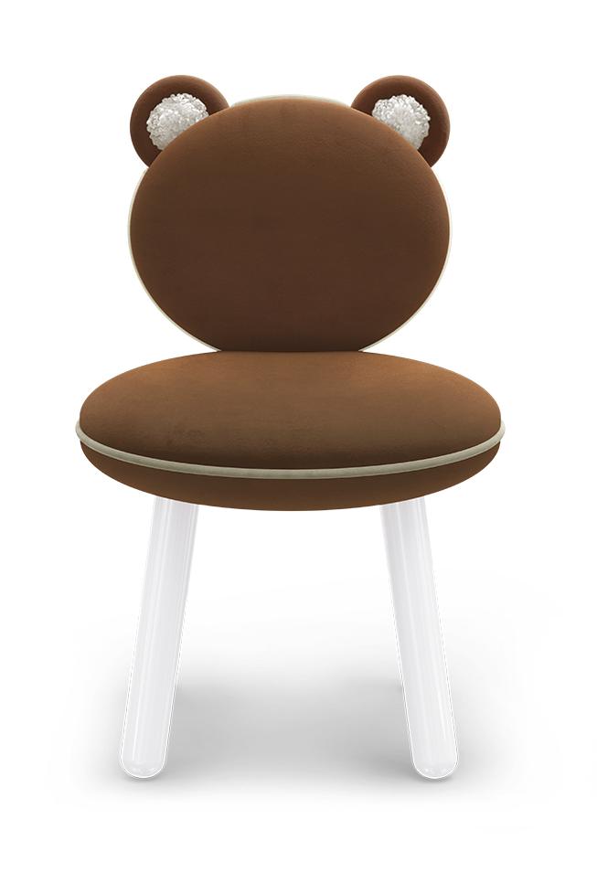Балалар орындық Fluffy Bear Brown
