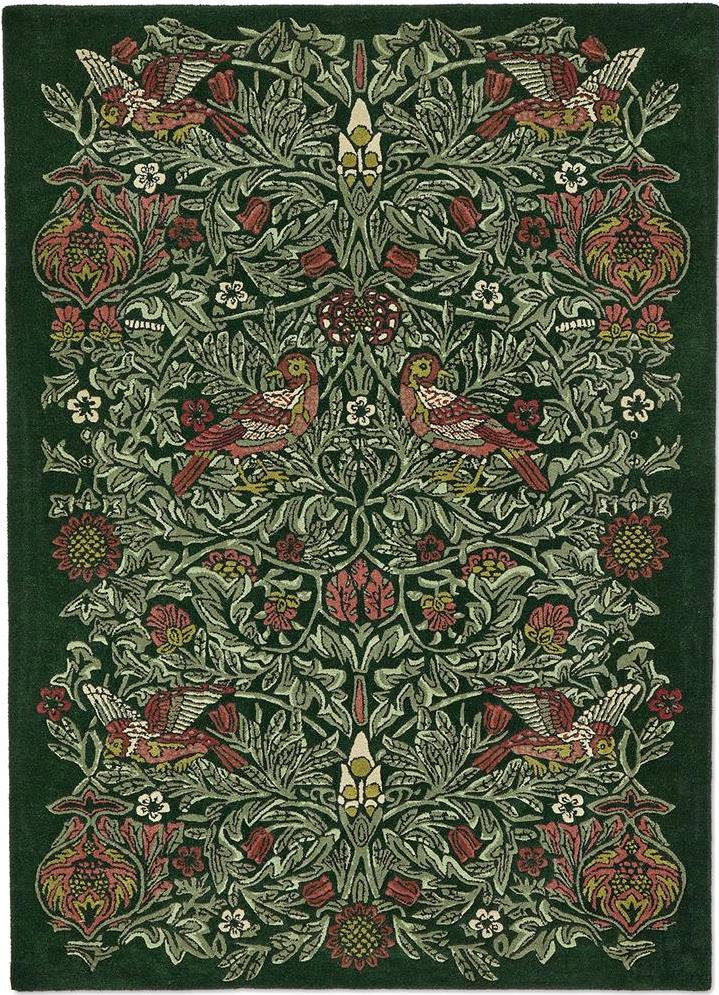 Жүн кілем Bird Tump Green | Өлшемі: 250 x 350 см