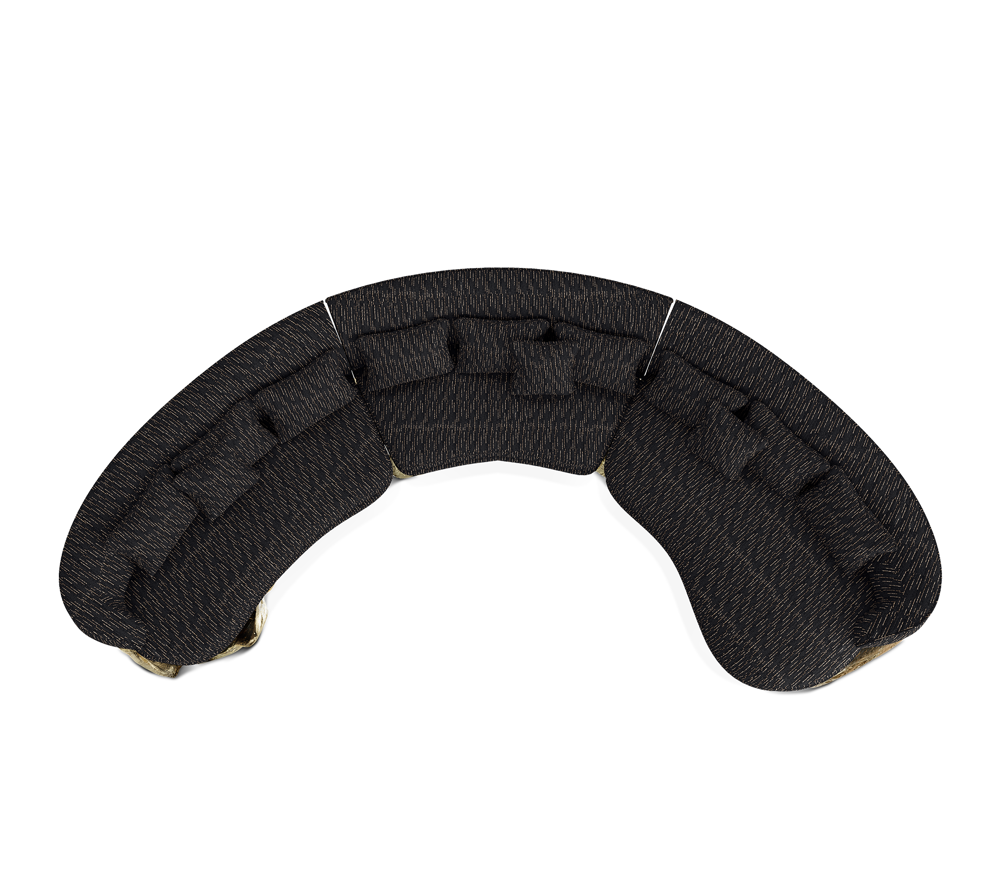 Изогнутый диван Angora Black