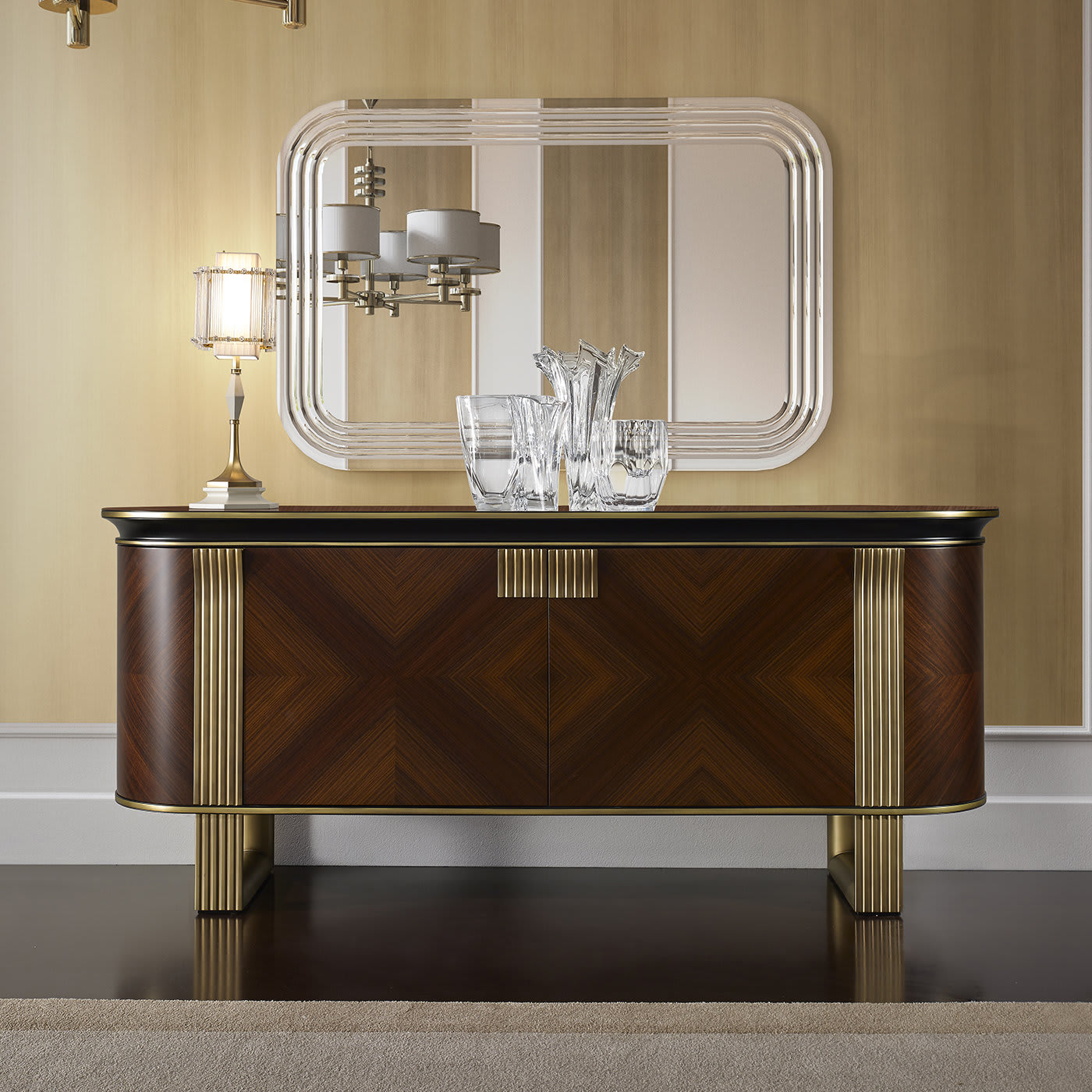 Буфет Rosewood Italian | Конфигурация: С зеркалом