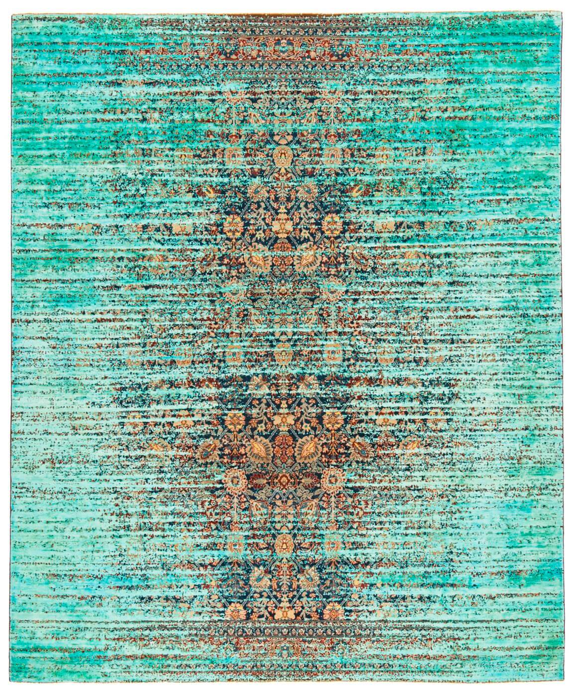 Ковер Tabriz Canal Stomped Navyblue Neonphirozi Silk | Размер: 250 x 300 см