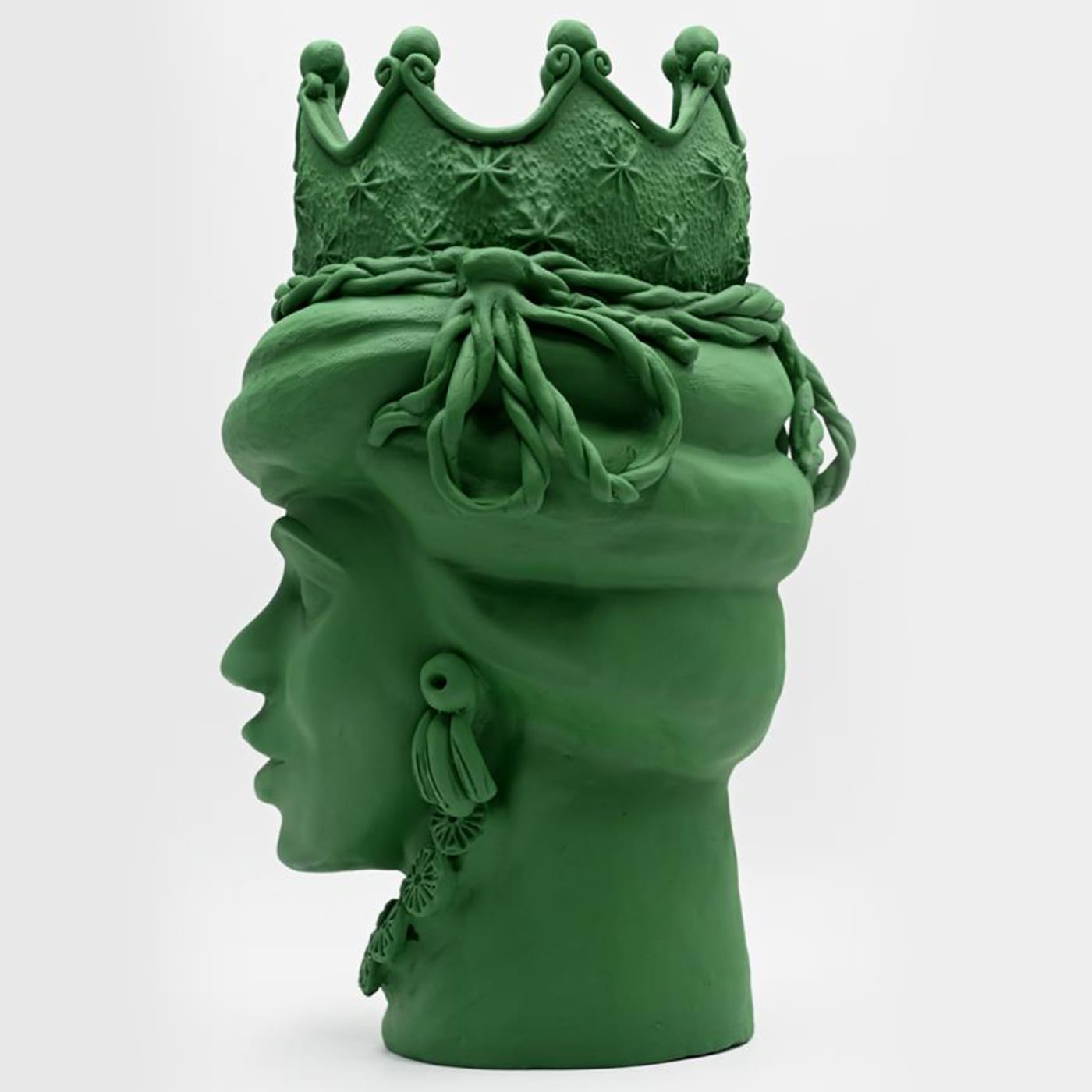 Скульптура зеленая Moor's Head