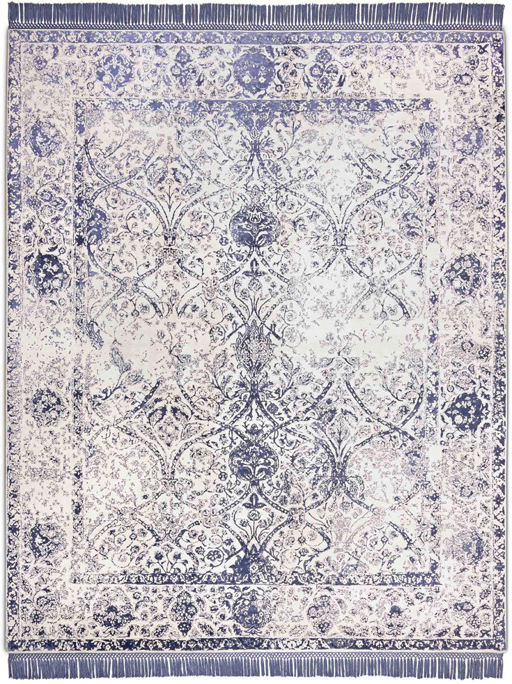 Сәнді күлгін-сұр түсті кілем | Өлшемі: 250 x 300 см