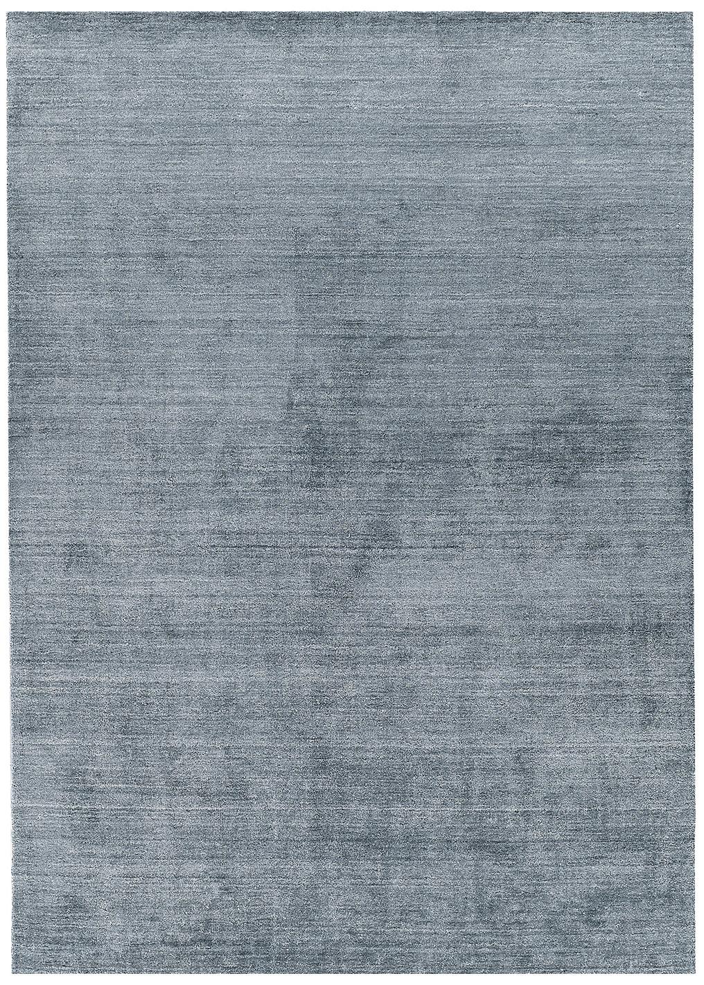 Синий ковер из бамбукового шелка | Размер: 270 x 360 см