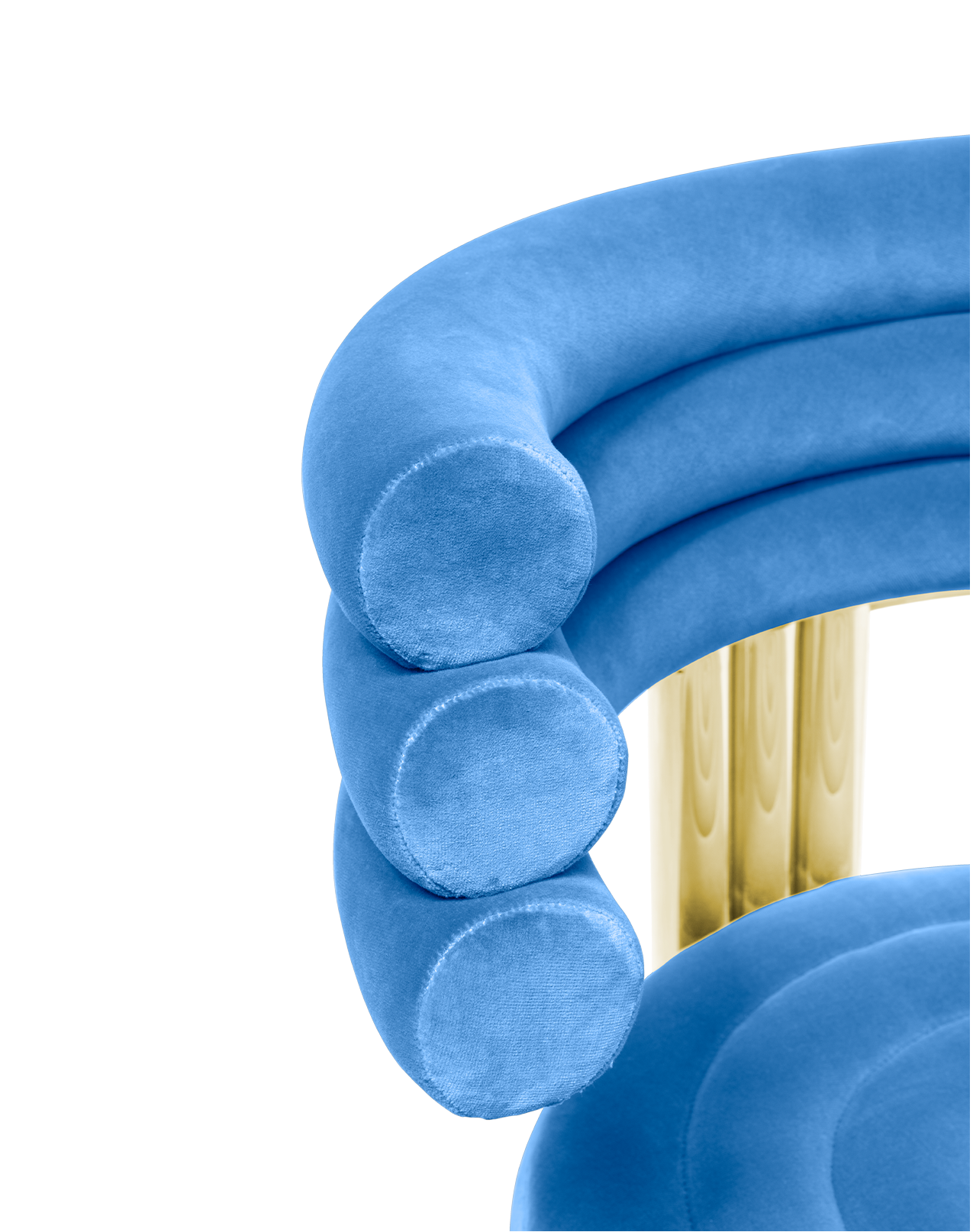 Обеденный стул синий Kerr