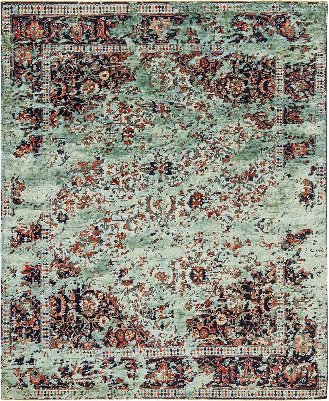 Шелковый ковер Serapi Queensbury Double Sky Lightblue Greyblue | Размер: 250 x 300 см