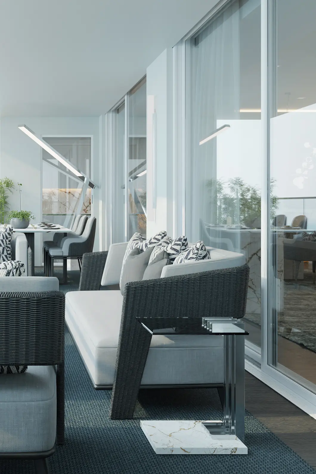 Кресло Crown серое - 2