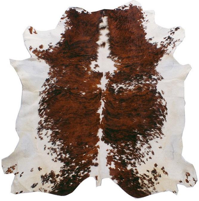 Табиғи тері Brown & White | Өлшемі: 200 x 240 см