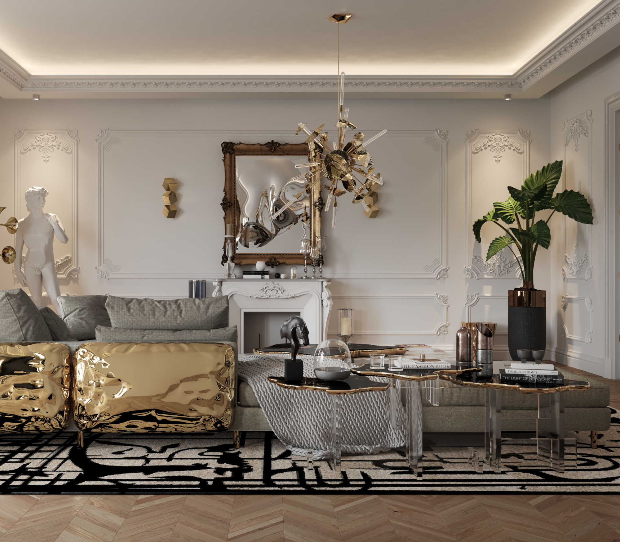 Большой приставной стол Nero Obsidian XL