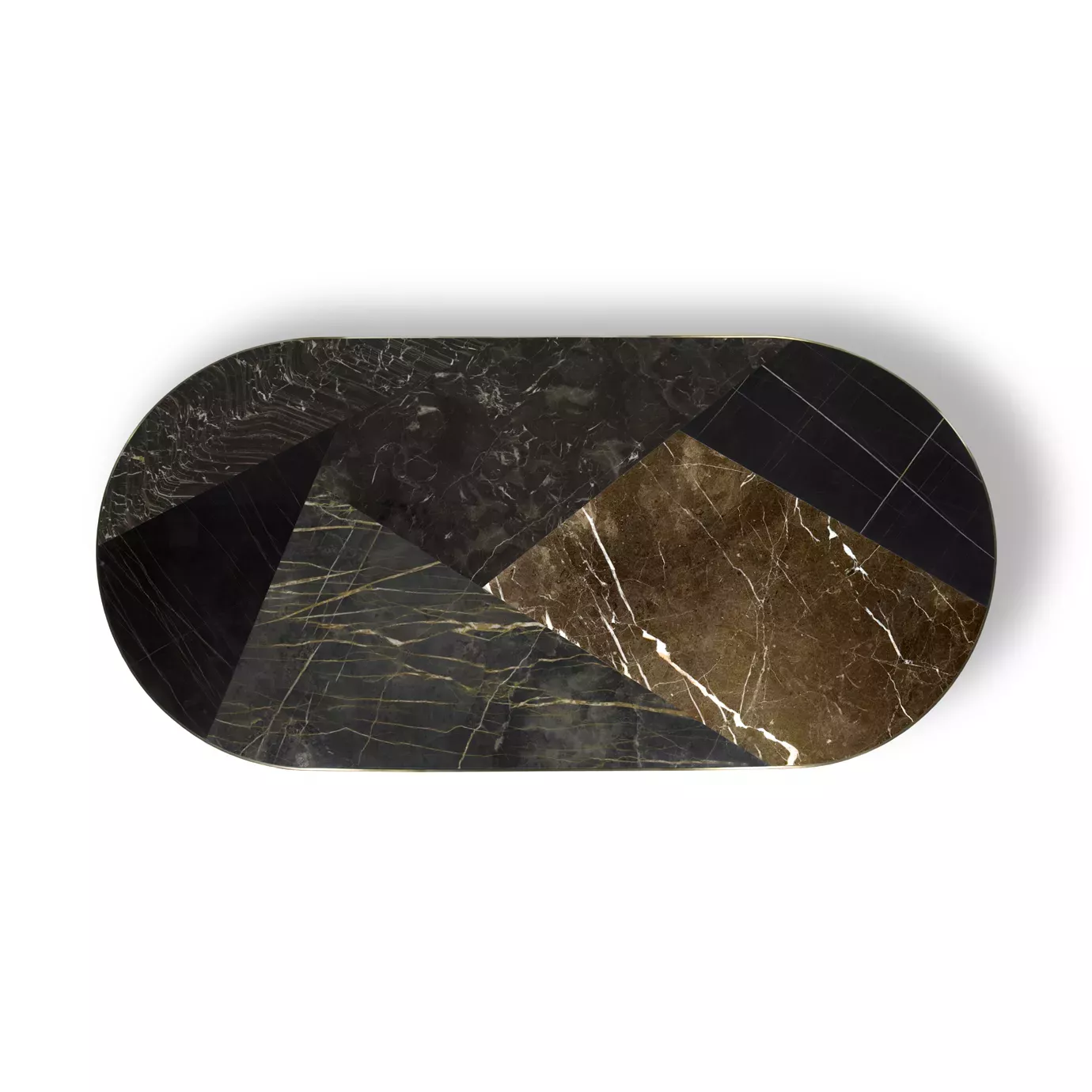 Обеденный стол из гранита черного и золотого Decovita