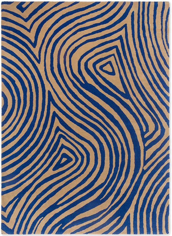Жүн кілем Decor Groove Electric Blue 097708 | Өлшемі: 140 x 200 см