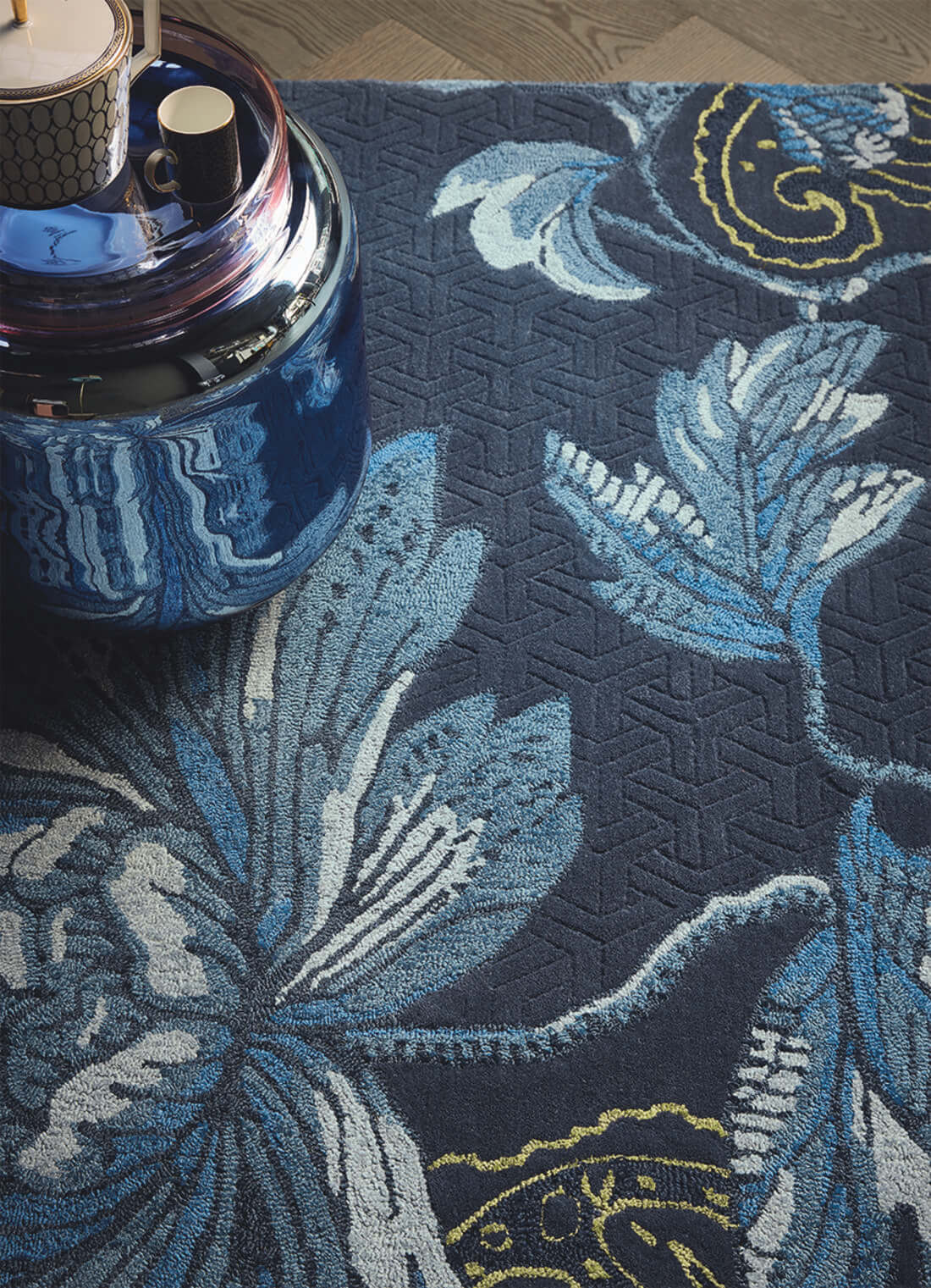 Ковер Fable Floral Blue 37508 | Размер: 120 x 180 см