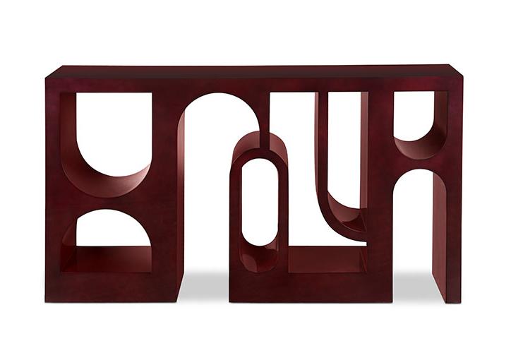 Глянцевая консоль красная Premium