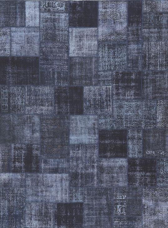Пэчворк стиліндегі кілем Navy Blue | Өлшемі: 200 x 250 см