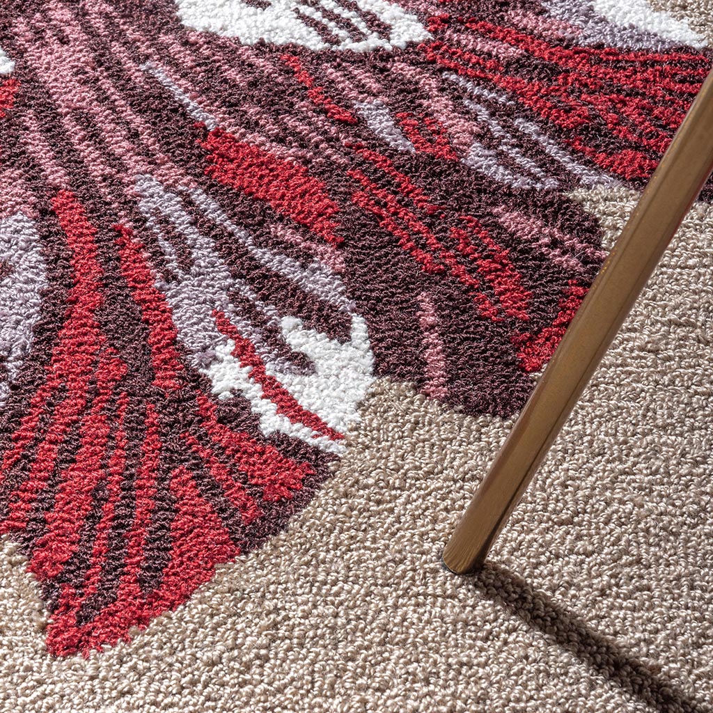 Ковер уличный Botanical Tulip Beige / Red | Размер: 250 x 350 см