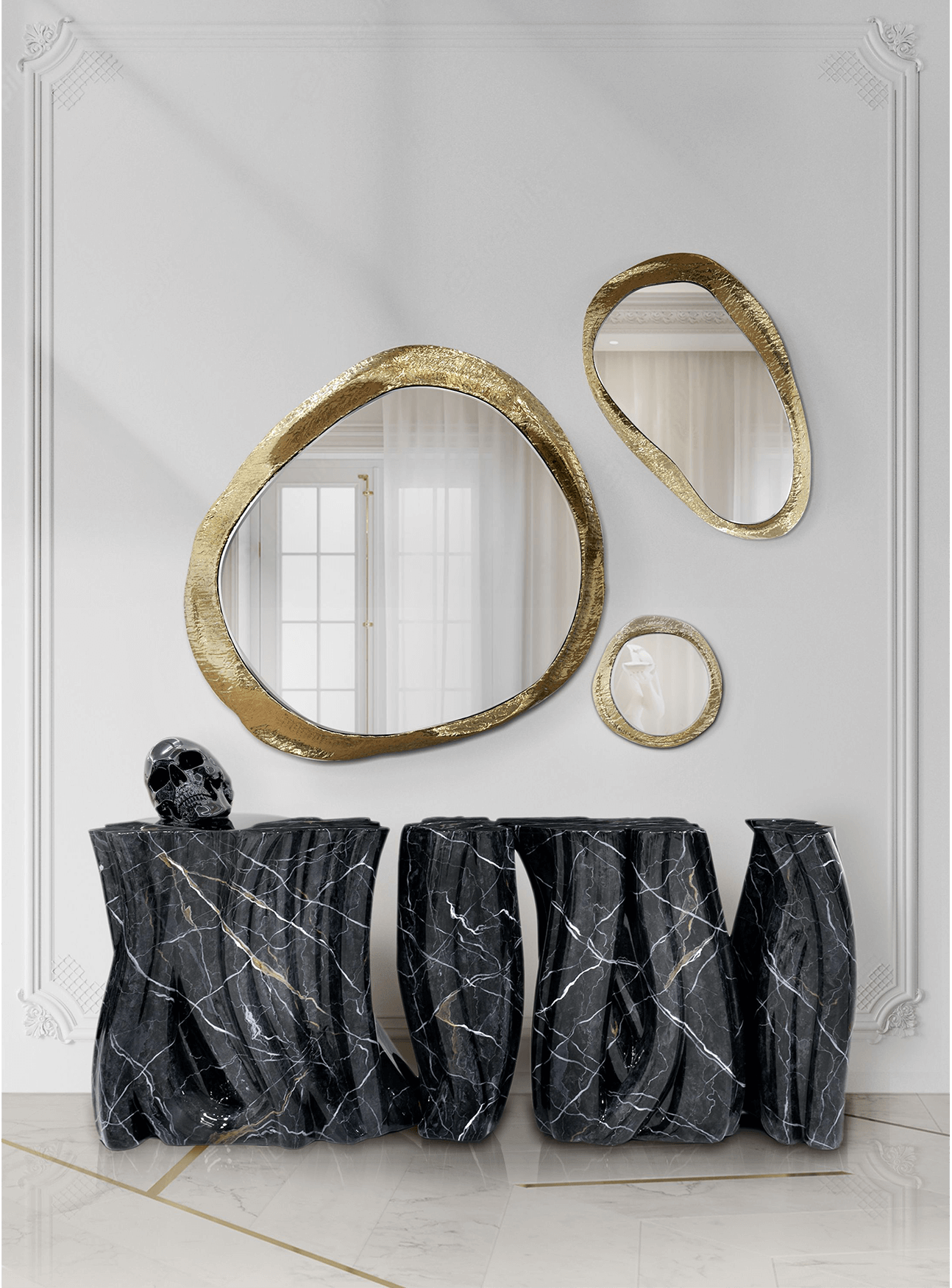 Буфет Monochrome Faux-marble Premium