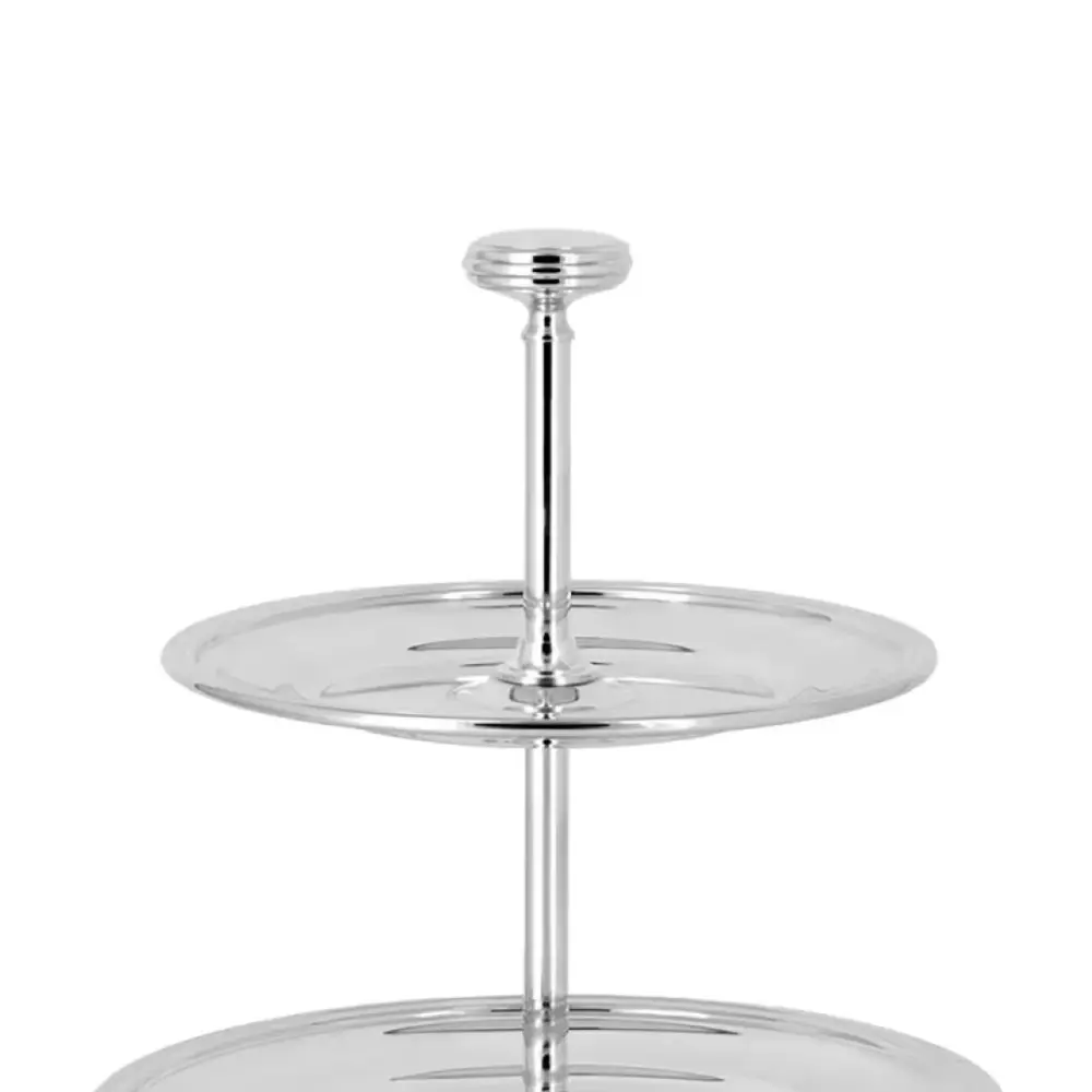 3 қабатты торт тұғыры Silver-Plated Cake Stand