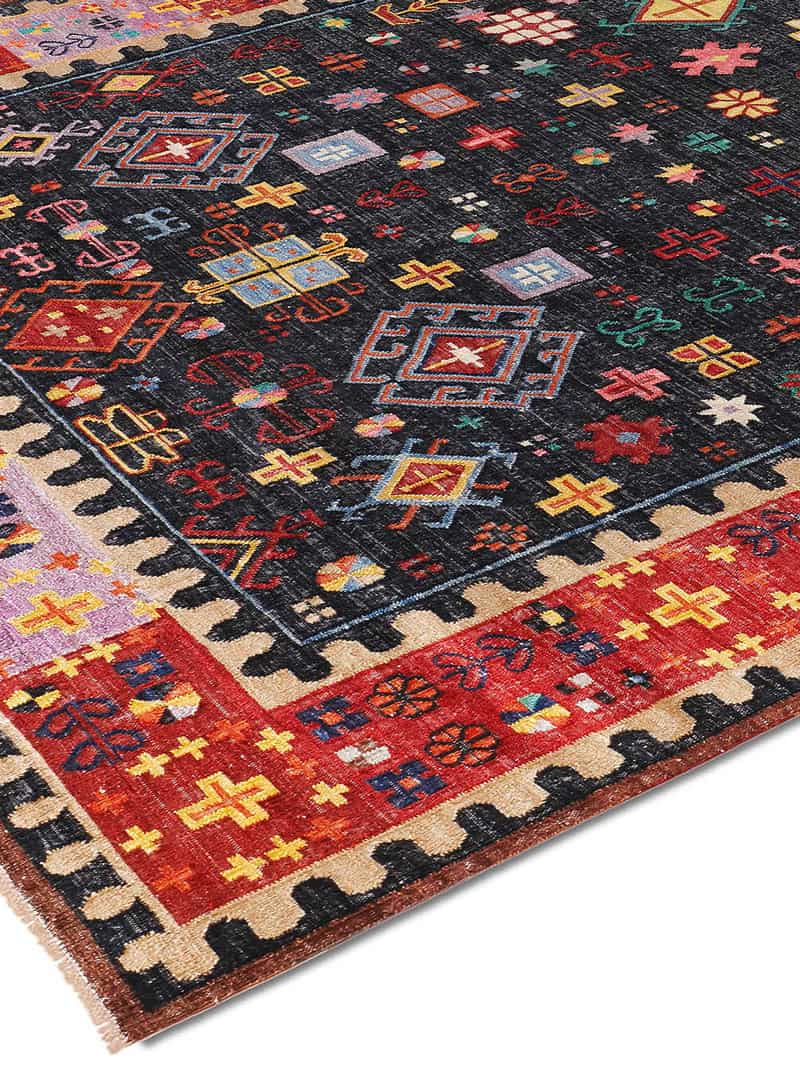 Роскошный ковер ручной работы Flatweave | Размер: 122 x 183 см