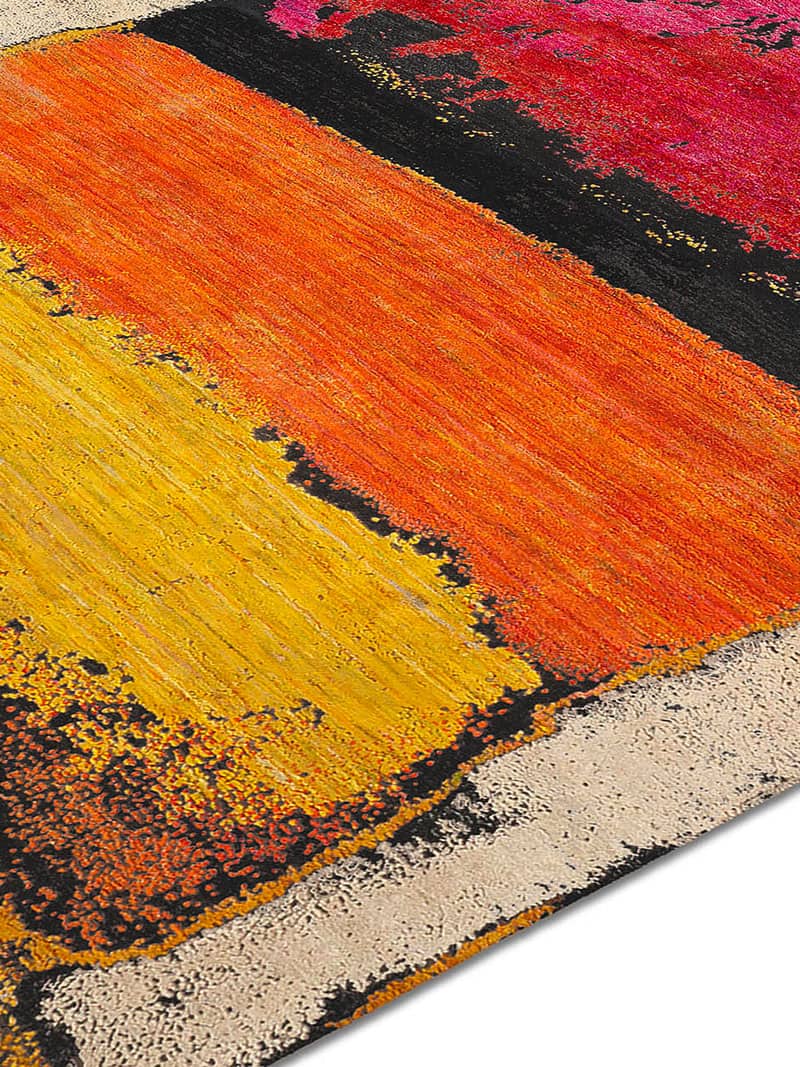 Роскошный ковер ручной работы цвета магенты