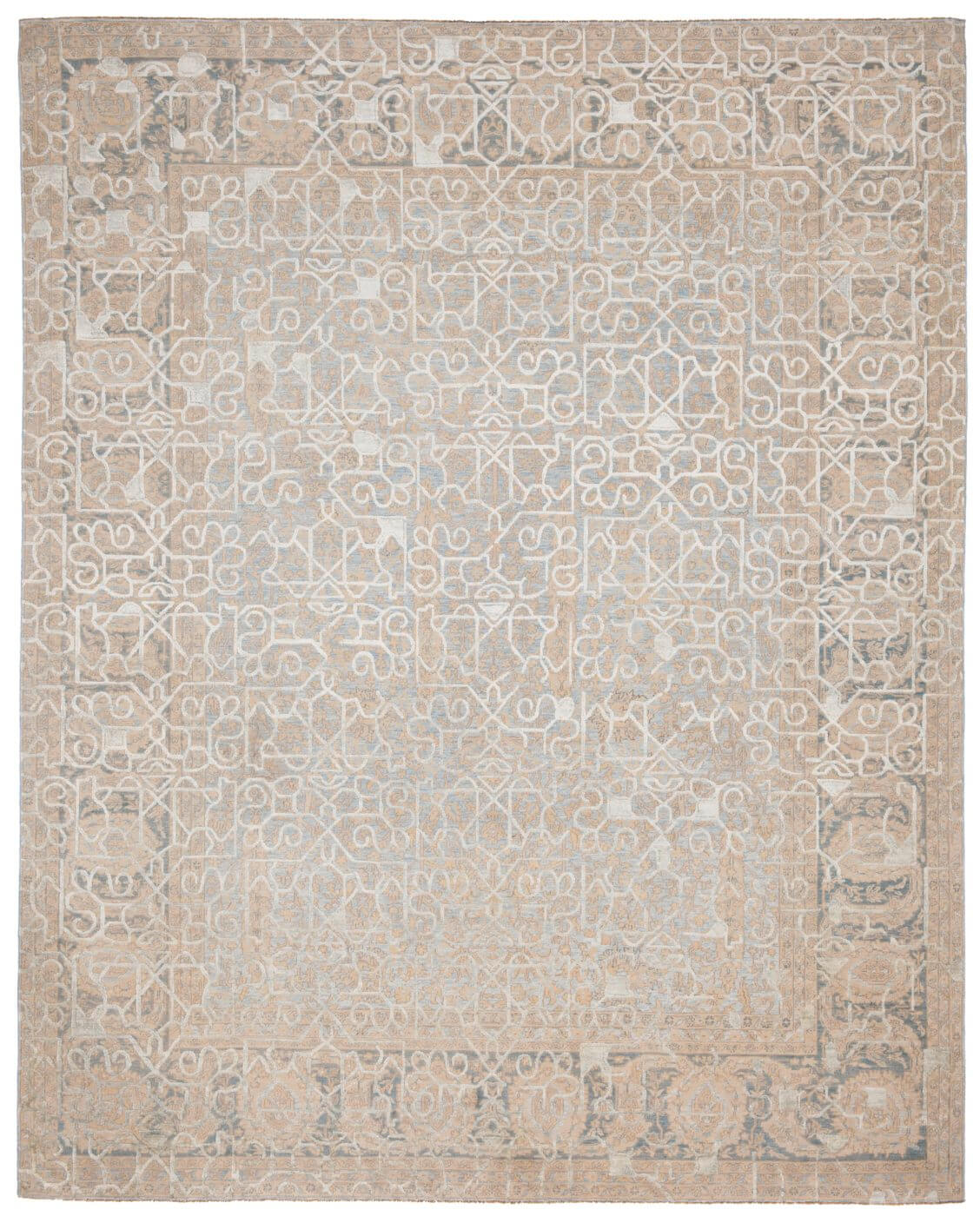 Ковер Tabriz Wooster Hayat 1 Skyblue Silvergrey Silk