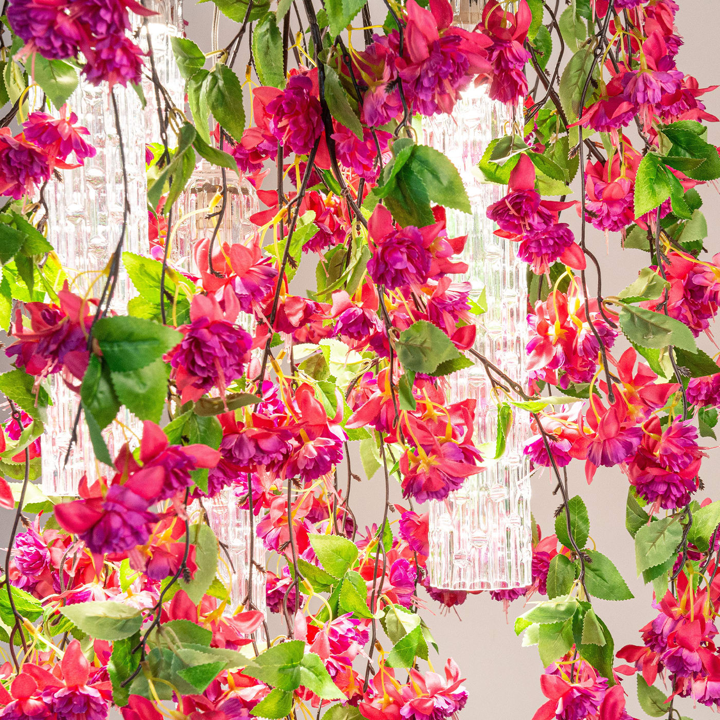 Большая люстра Pink Cascade