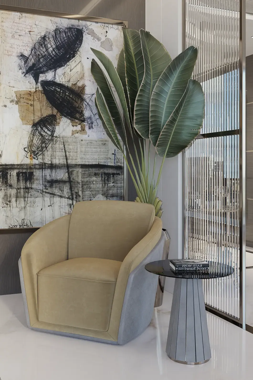 Приставной стол коричневый Radiance II