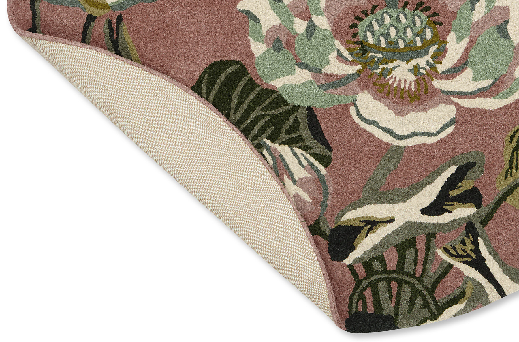 Домалақ кілем Waterlily Dusty Rose 38602 | Өлшемі: Ø 200 см