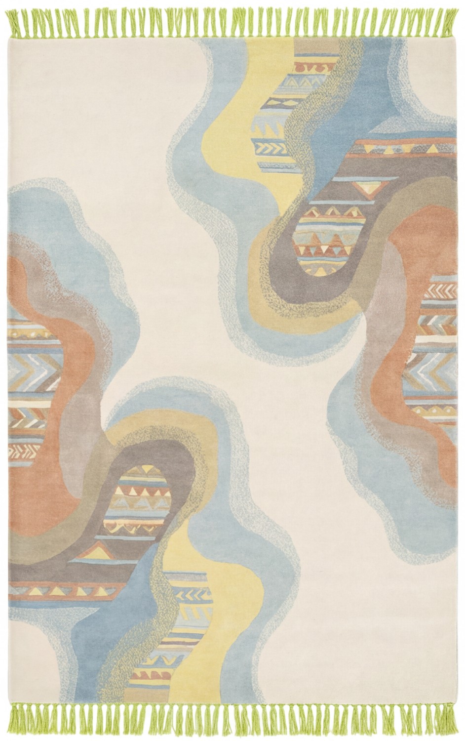 Қолмен тоқылған кілем Fluid Lines