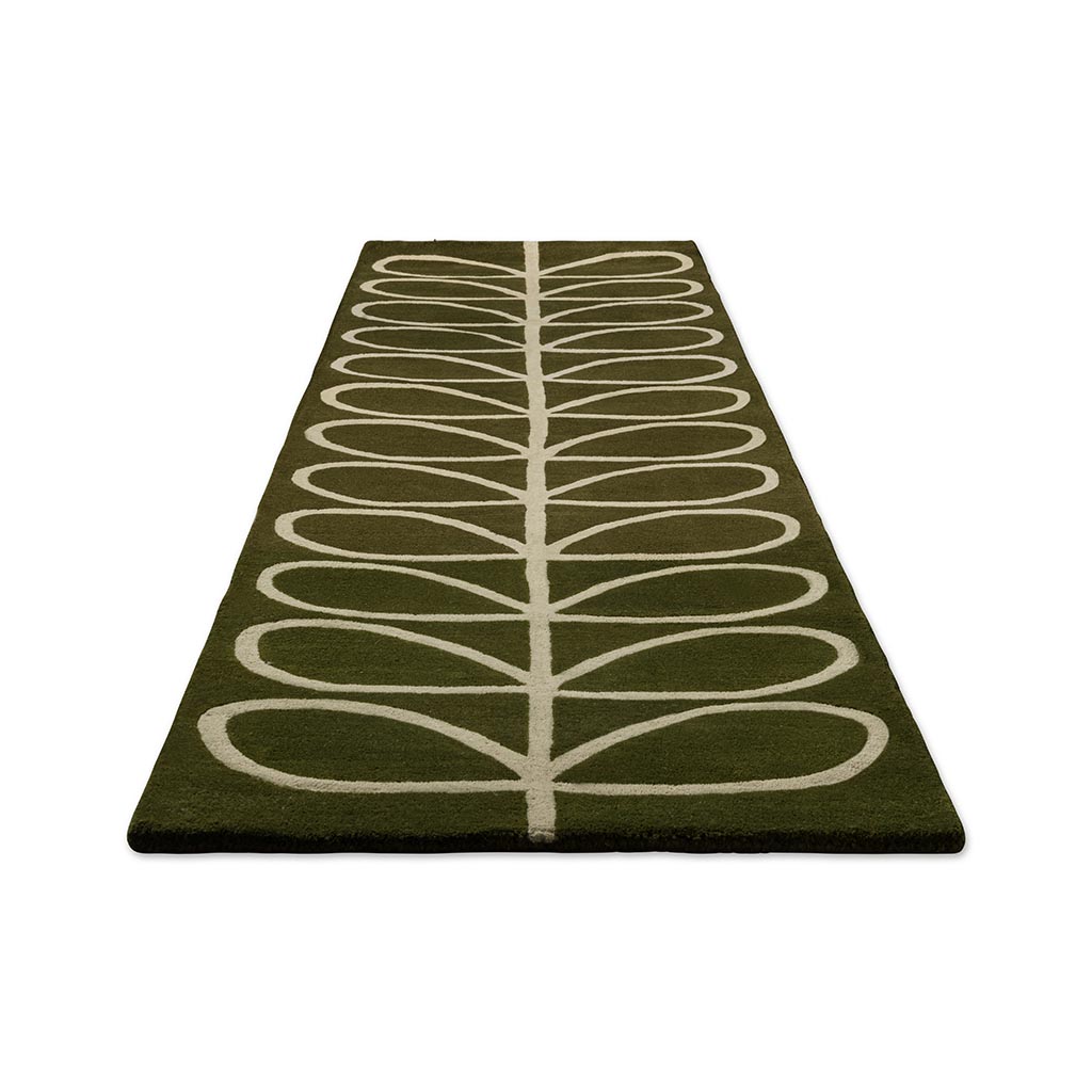 Ковер-дорожка Linear Stem Olive