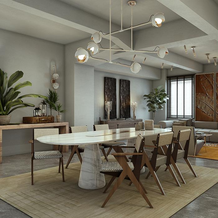 Овальный обеденный стол Forge - 4