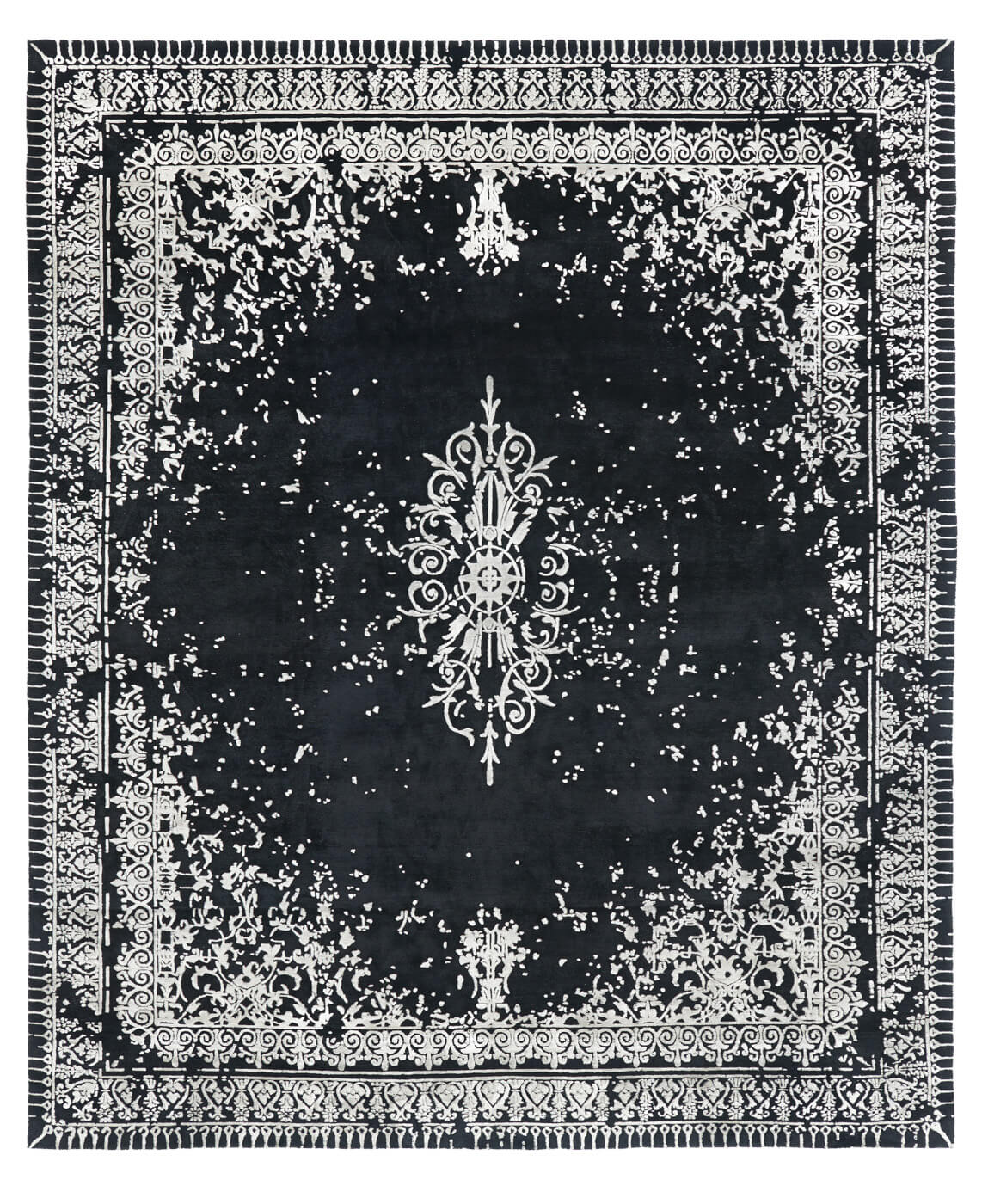 Кілем Ferrara Special Rocked Black And White | Өлшемі: 280 x 360 см
