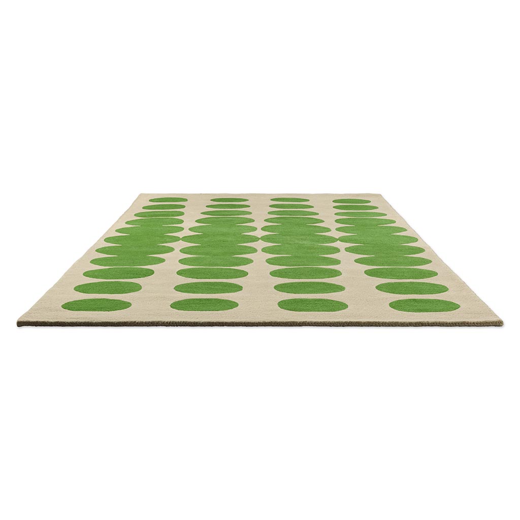 Кілем Optical Oval Green/Cream | Өлшемі: 160 × 230 см