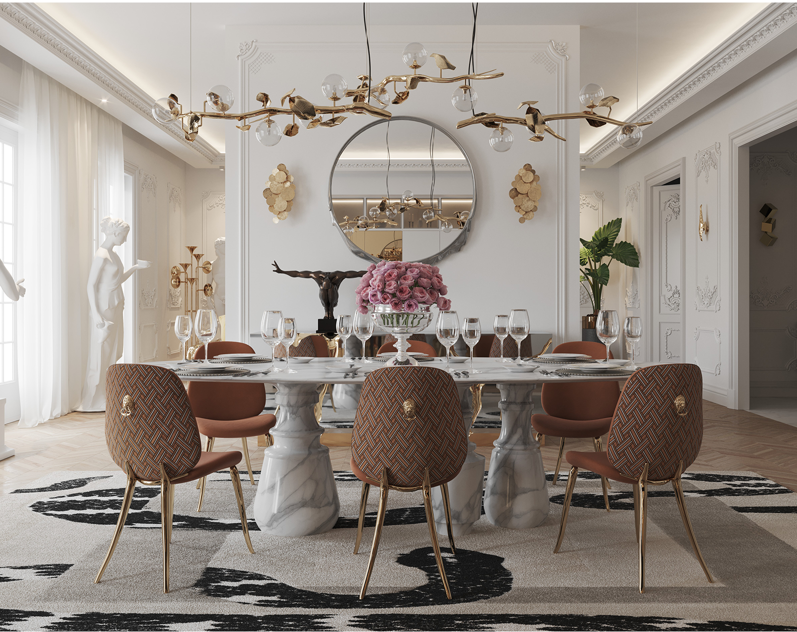 Овальный обеденный стол Obsidian Oval XL Estremoz