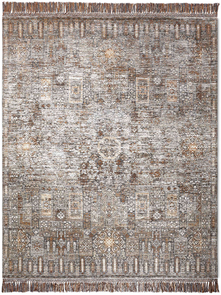 Роскошный ковер угольного цвета Agra | Размер: 170 x 240 см
