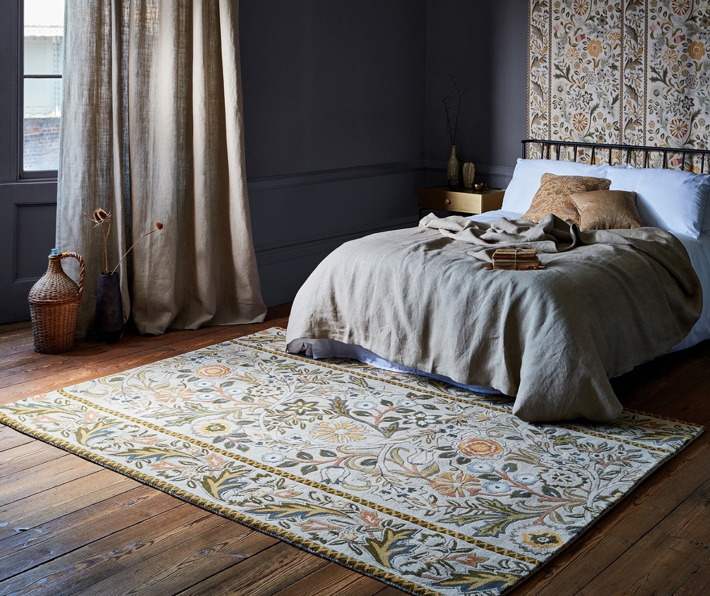 Ковер Wilhelmina Linen / Mustard 127401 | Размер: 140 x 200 см