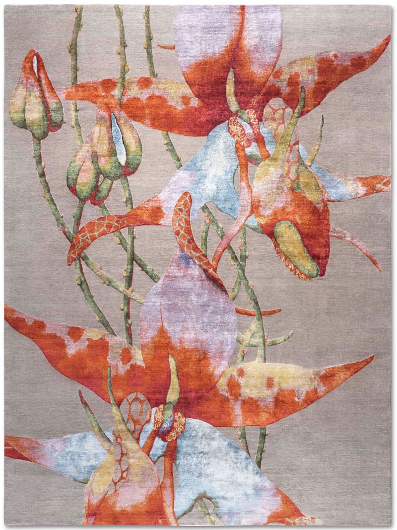 Роскошный ковер ручной работы Orchid
