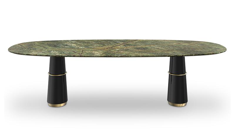 Обеденный стол из мрамора