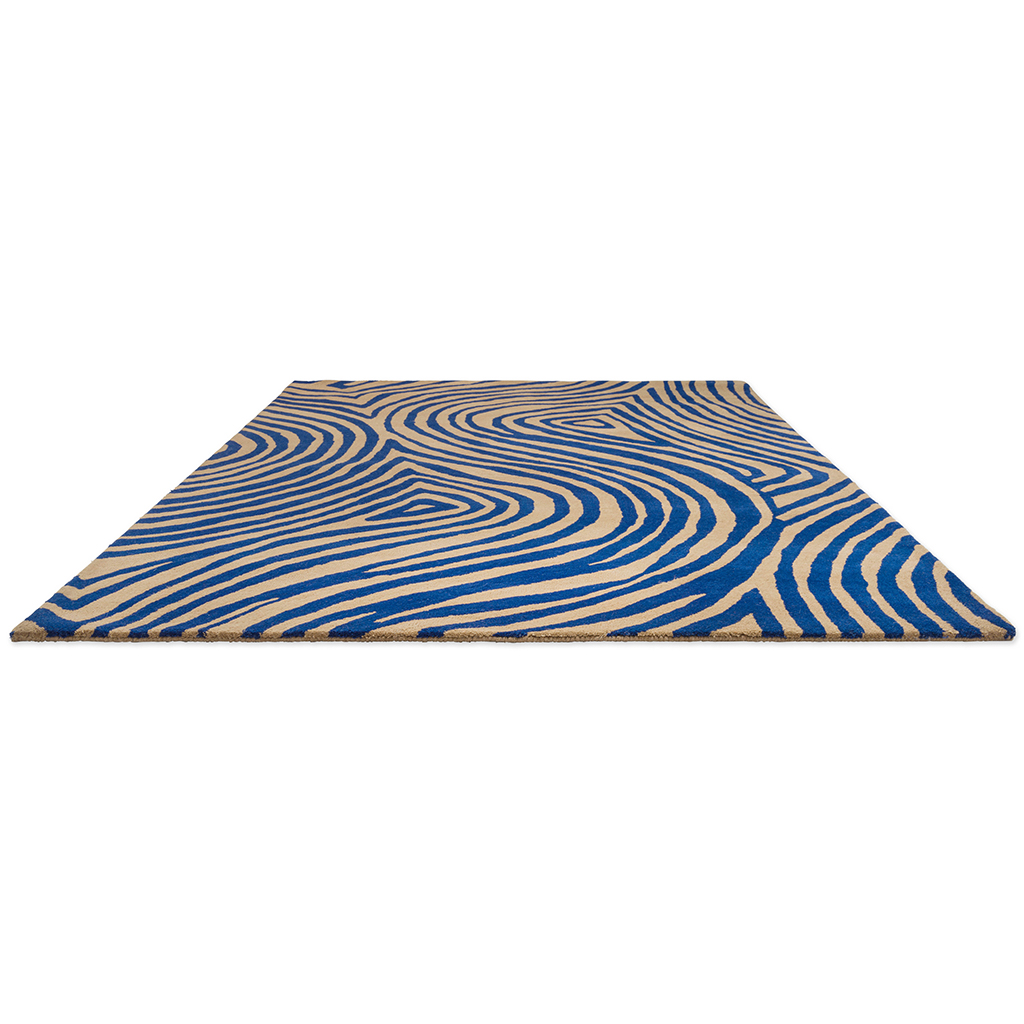 Жүн кілем Decor Groove Electric Blue 097708 | Өлшемі: 140 x 200 см
