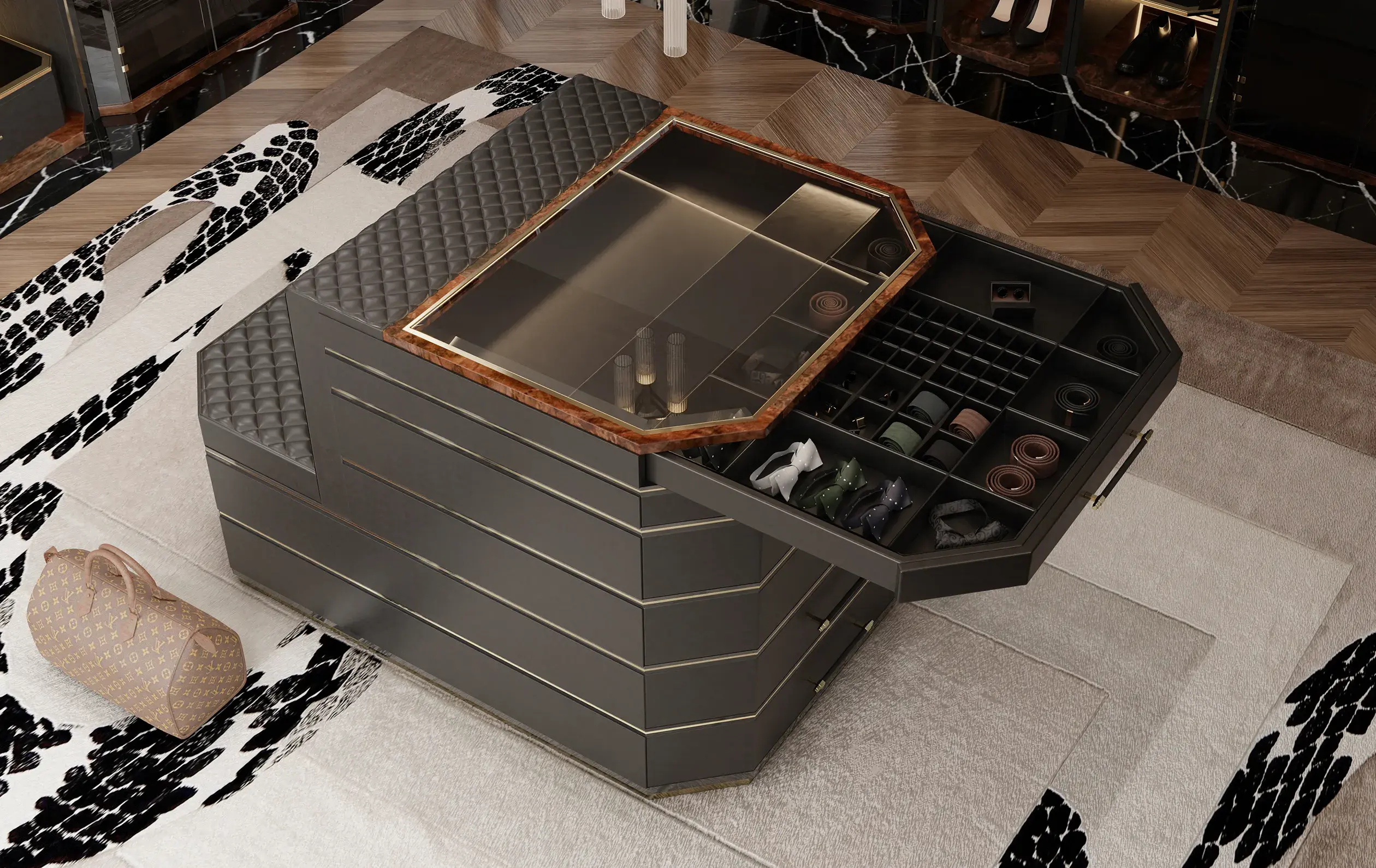 Остров для гардероба бежевый Cadence - 1