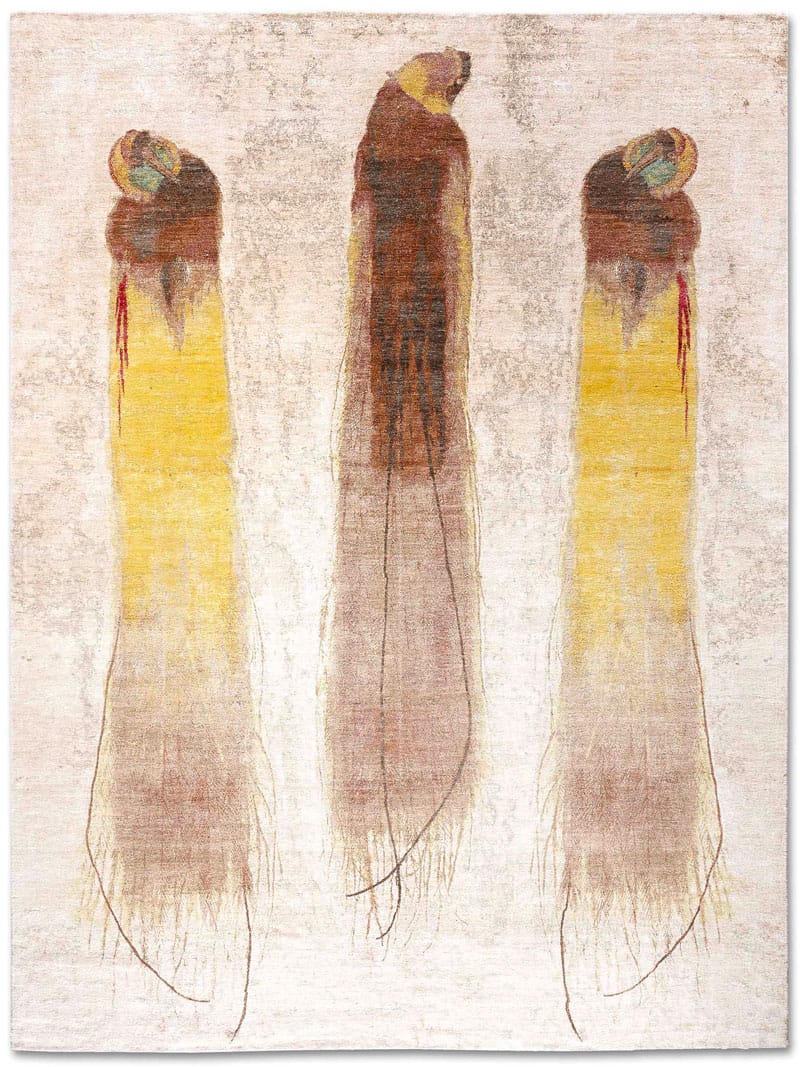 Қолмен жасалған кілем Three Birds