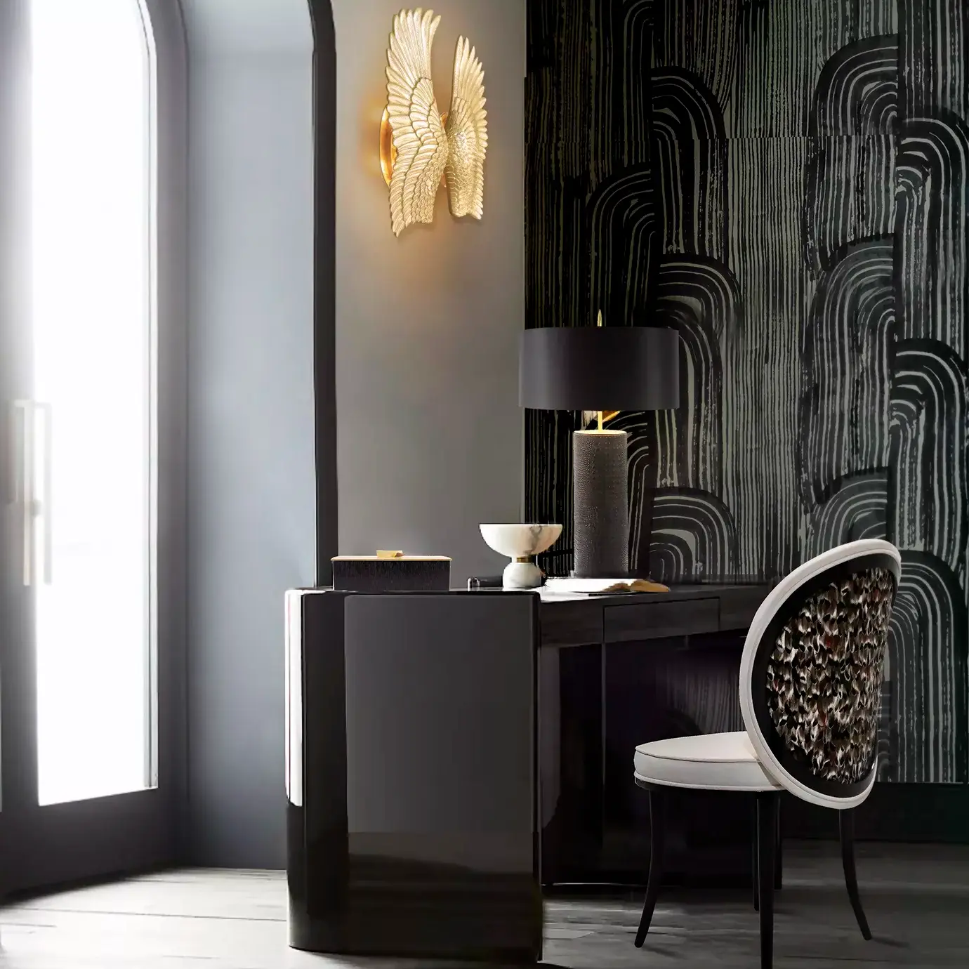 Обеденный стул с пером Folie Mistral