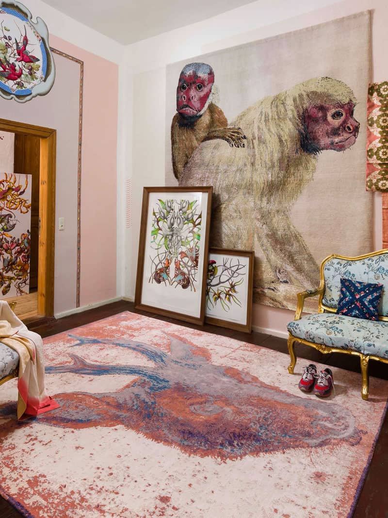 Ковер ручной работы Two Lions Navy