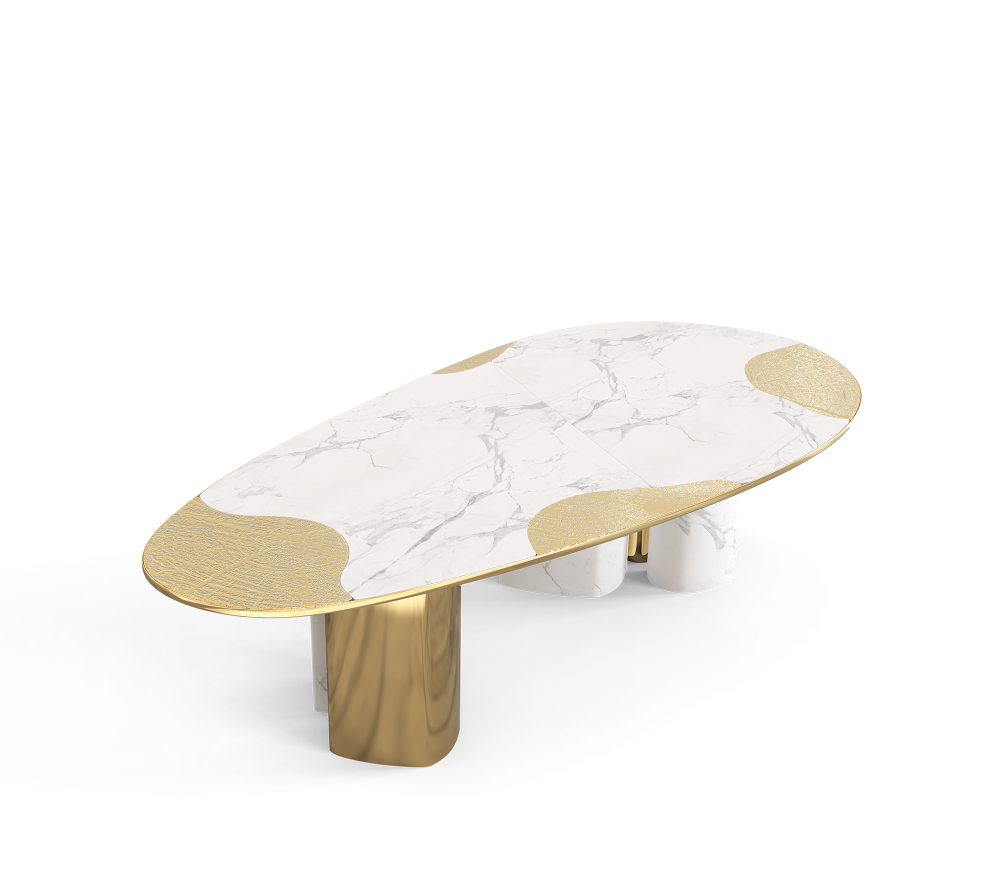 Ас үстелі Athena Carrara Marble & Gold
